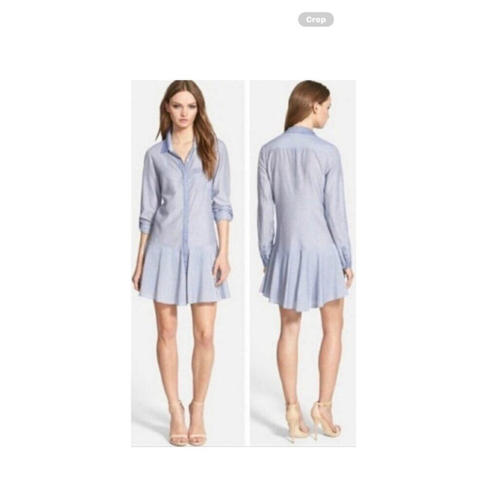 SAM EDELMAN FLARE BUTTON DOWN SHIRT DRESS STYLE # SE7228SCY